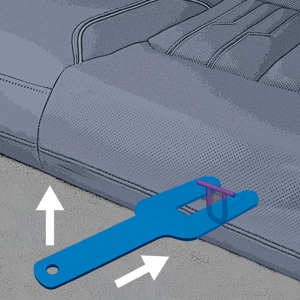 Levier pentru demontarea banchetei spate pentru Audi e-tron / Q4 e-tron, VW ID.3 / ID.4, ca VAG T40445