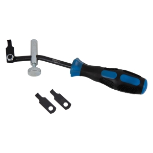 Extractor universal reglabil pentru simeringuri cu cârlig din oțel pentru arcuri
