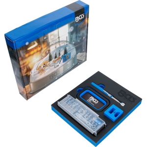 Tool Advent Calendar with 1/4" Gear Lock Sockets, Bits and Flex-Head Ratchet