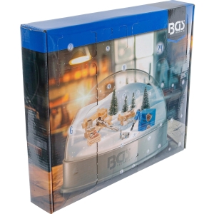 Tool Advent Calendar with 1/4" Gear Lock Sockets, Bits and Flex-Head Ratchet