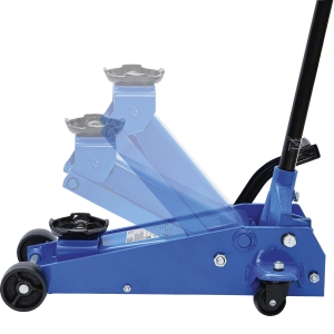 Cric hidraulic tip crocodil 3 t cu pedală de ridicare rapidă, 145–500 mm