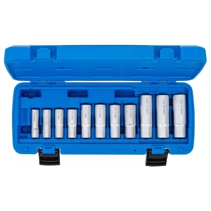 Slotted Socket Set 8–19 mm – 12 Pieces, 3/8" Drive