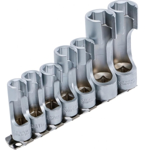 Slotted Socket Set 10–19 mm – 7 Pieces