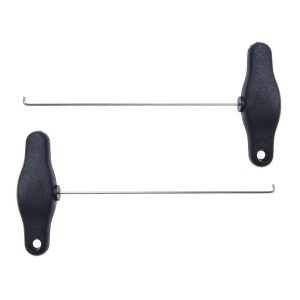 2-Piece Hook Tool Set – Stainless Steel Removal Hooks 175 mm