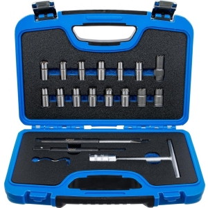 Комплект фрези за седла и отвори на инжектори CR Diesel – 19 части