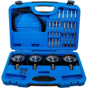 4-Gauge Carburetor Synchronizer – Vacuum Tester for 2–4 Cylinder Engines