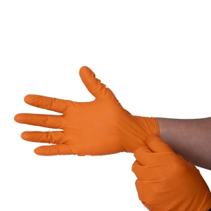 Mănuși mecanic nitril 100 buc. – rezistente la ulei și substanțe chimice, Diamond Grip, compatibile touchscreen