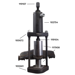 Cilindru hidraulic 18.2 t, cilindru hidraulic cu piston gol cu dublă acțiune M20 × 2.5 pentru aplicații de tragere și presare