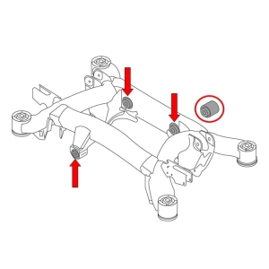 Differential Mount Silent Bush Tool Set for BMW E38 & E39