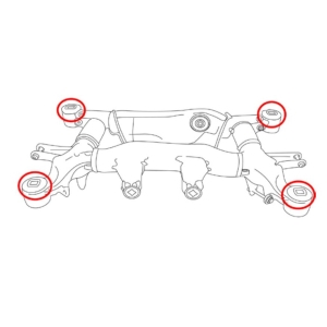 Комплект инструменти за тампони на задния помощен мост за BMW E60, E61, E63 и E64