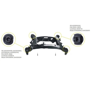 Sculă pentru demontarea și montarea bucșelor cadrului auxiliar spate Mercedes-Benz W203 W209 R171 R172